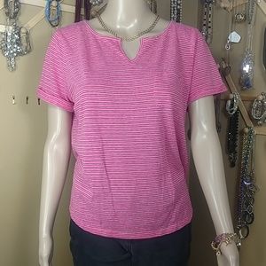 NWOT Beautiful Pink Striped Top